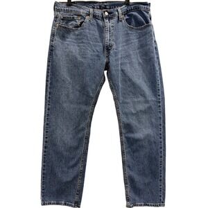 Levi's 559 Relaxed Straight Jeans Mens 36x30 Blue Denim Stretch 00559-0573